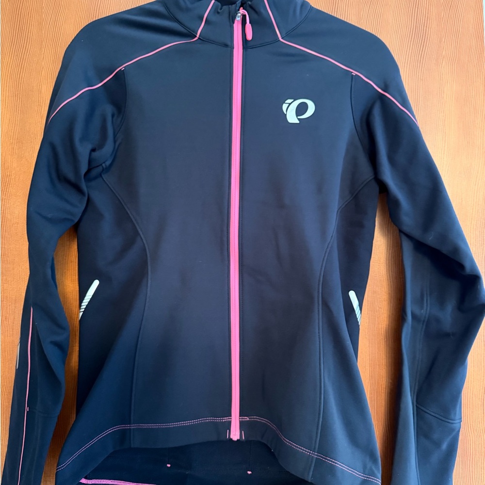 Pearl Izumi Women's Navy and Pink Ski Jacket